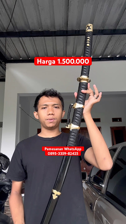 PEDANG SHINGUNTO BAJA PER SEPUH KAYU SONOKELING HITAM #samuraikatana #samuraibaja