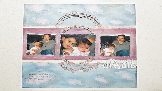 Scrapbook process video #16 Sweet Dreams