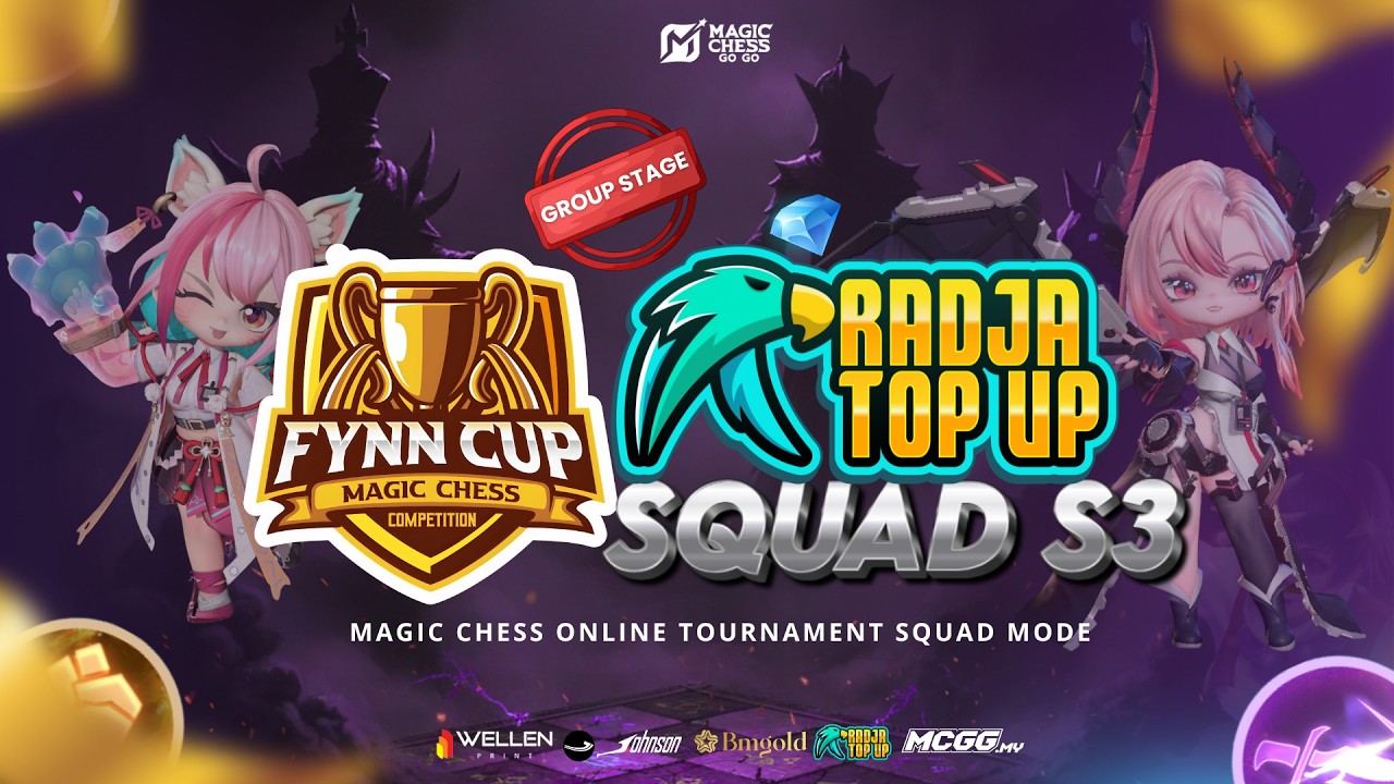 LIVE FYNNCUP X RADJA TOPUP SQUAD S3 | GROUP | G4  VS SPHOENIX 8:30 - BT24 SATO VS TRY 10:00