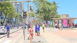 Recife No Feriado Orla Marítima Calçadão Praia De Boa Viagem