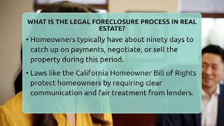 What Is The Legal Foreclosure Process In Real Estate? - Home Buyers and Sellers Guide