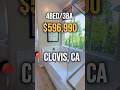 📍CLOVIS, CA 🏠 New Construction ✅ Text me for the tour! 4bed/3ba - $596,990 2,162 SQ.FT #shorts