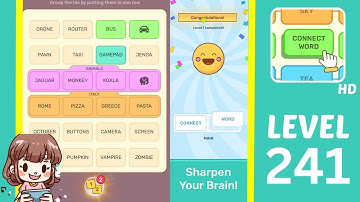 Connect Word Level 241 Answers Walkthrough
