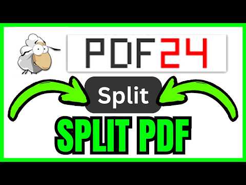 How To SPLIT PDF In PDF24 (QUICK & EASY) 2026