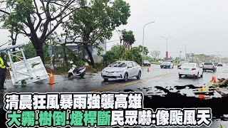 每日必看】狂風暴雨強襲高雄"大霧.樹倒.燈桿斷"民眾哀號:像颱風天 ...