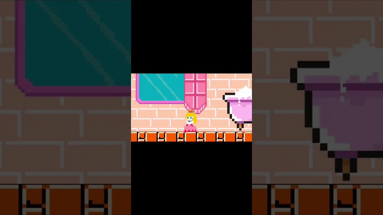 What happens in the bathroom ? Mario peeking at peach #animation