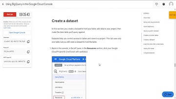 Using BigQuery in the Google Cloud Console