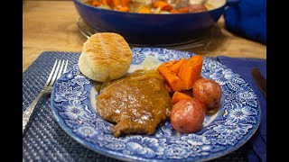 1930s Braised Cube Steak Dinner