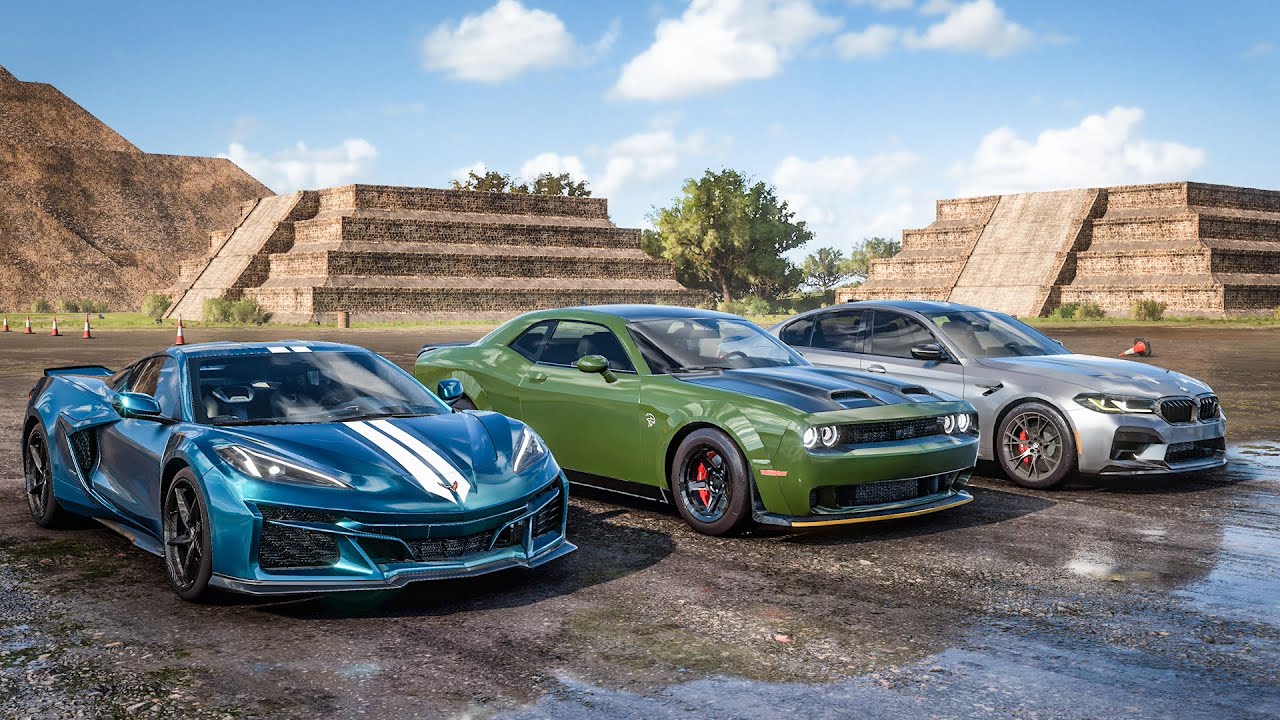Forza Horizon 5 Drag race: Dodge Challenger Super Stock vs BMW M5 CS s ...