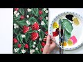 Acrylic Painting Tutorial for Beginners - Strawberries