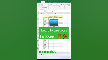 Text Function In Excel 💯👍#excel #asmr #computer #excelformula #tricks #exceltips #trending #ytshort