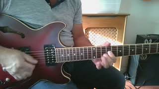 Trying out the new guitar