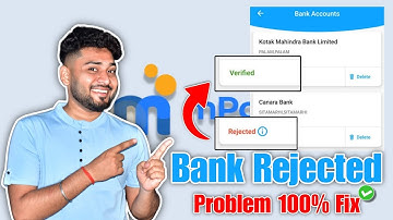 mpokket bank account rejected problem || mpokket me bank account add nahi ho raha hai