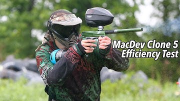 MacDev Clone 5 Efficiency Test - Paintball