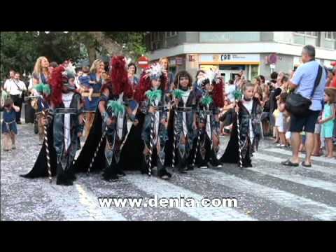 Moros y Cristianos Dénia 2012. Desfile Infantil: Filà Almogàvers