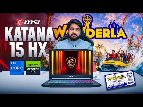 FREE Wonderla Hyderabad Ticket with MSI Katana 15 HX RTX 5060 Gaming Laptop 🎢🔥
