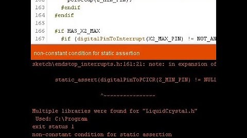 Marlin Compilation Error in Arduino IDE - Non-Constant Condition For Static Assertion