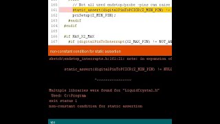 Marlin Compilation Error in Arduino IDE - Non-Constant Condition For Static Assertion
