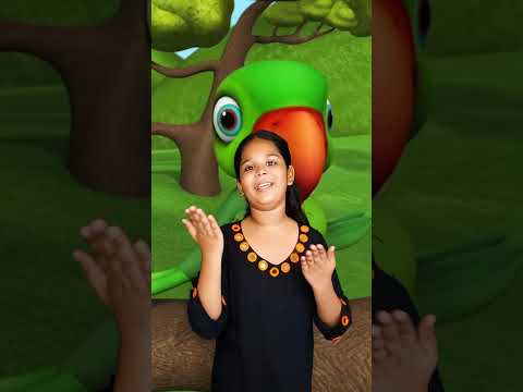 Main Tota Mithu Mithu, मैं तोता मैं तोता #shorts #kidsrhymes #poems #babysongs