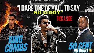 Did He SELF SNITCH??!! | King Combs  Pick a Side | Reaction Video #kingcombs #50cent #diss #diddy