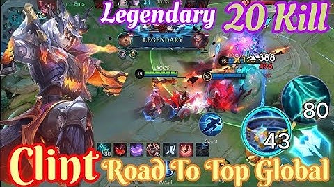 "Clint Rampage! "20 Kill Clint Madness! 💥 MLBB Highlights" #mobilelegends #mlbb #foryou 