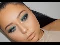 Emerald Green Jewel Tone Glitter Smokey Eye Makeup Tutorial