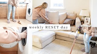 Weekly Reset Day | fridge DEEP CLEAN, organise + tidy up, weekly LIDL food Shop, speed cleaning