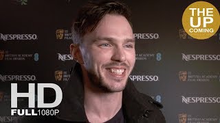 nicholas hoult interview at bafta nominees party 2018