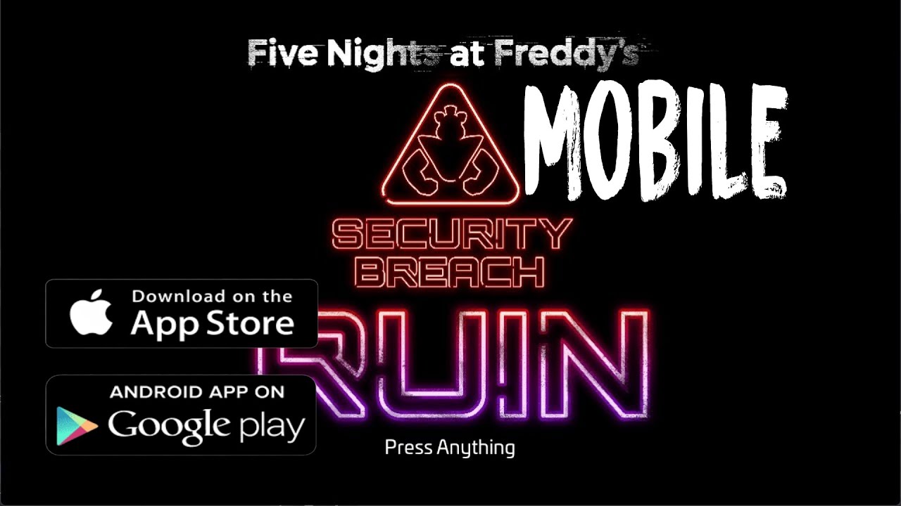 Five Night At Freddy's Security Breach Ruin Mobile Demo, GamePlay Beta, FNAF  SB Ruin