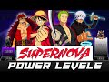 SUPERNOVA POWER LEVELS - One Piece power levels - AnimeScale