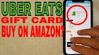✅  How To Buy Uber Eats Gift Card On Amazon 🔴