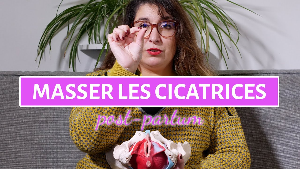 MASSER SES CICATRICES APRES BEBE