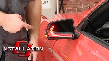 2015-2023 Premium Package Mustang CDC Sequential Turn Signal Side Mirror Glass Pair Installation