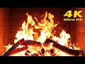 🔥 Cabin in the woods sleep sounds. Fireplace Ambience for Cozy Winter Nights. Fireplace Video 4K UHD