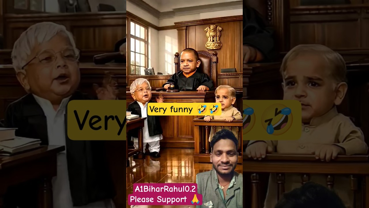 🤣Funny Courtroom Drama | Shahbaz Sharif, Lalu Yadav & Yogi ji Comedy Show 🔥