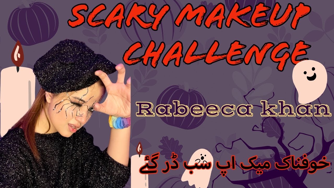 HALLOWEN MAKEUP TUTORIAL BY RABEECA KHAN 🎭🤡👺👹👿💀👻