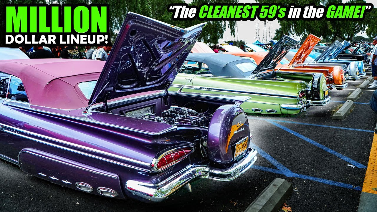 South Central サウスセントラル 非情の街 チカーノ ローライダー Million Dollar Lowrider Lineup | SouthSide CC Brings The Heat