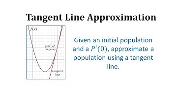 Determine a Tangent Line Approximation Given a Point and Initial Population of Mosquitos