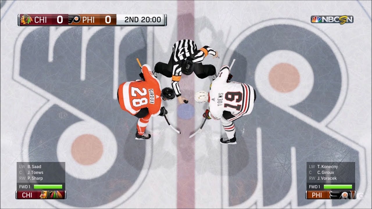 NHL 18 - Philadelphia Flyers vs Chicago Blackhawks - Gameplay (HD) [1080p60FPS]