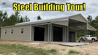 Our Custom DREAM Metal Building with PORCH!! | 40x60 Steel Building