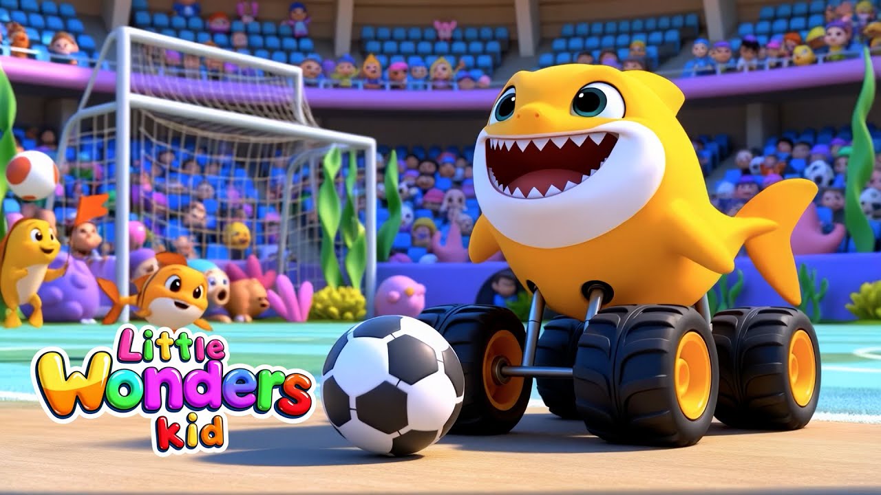 Baby Shark Monster Truck song! + More Nursery Rhymes & Kids Songs ...