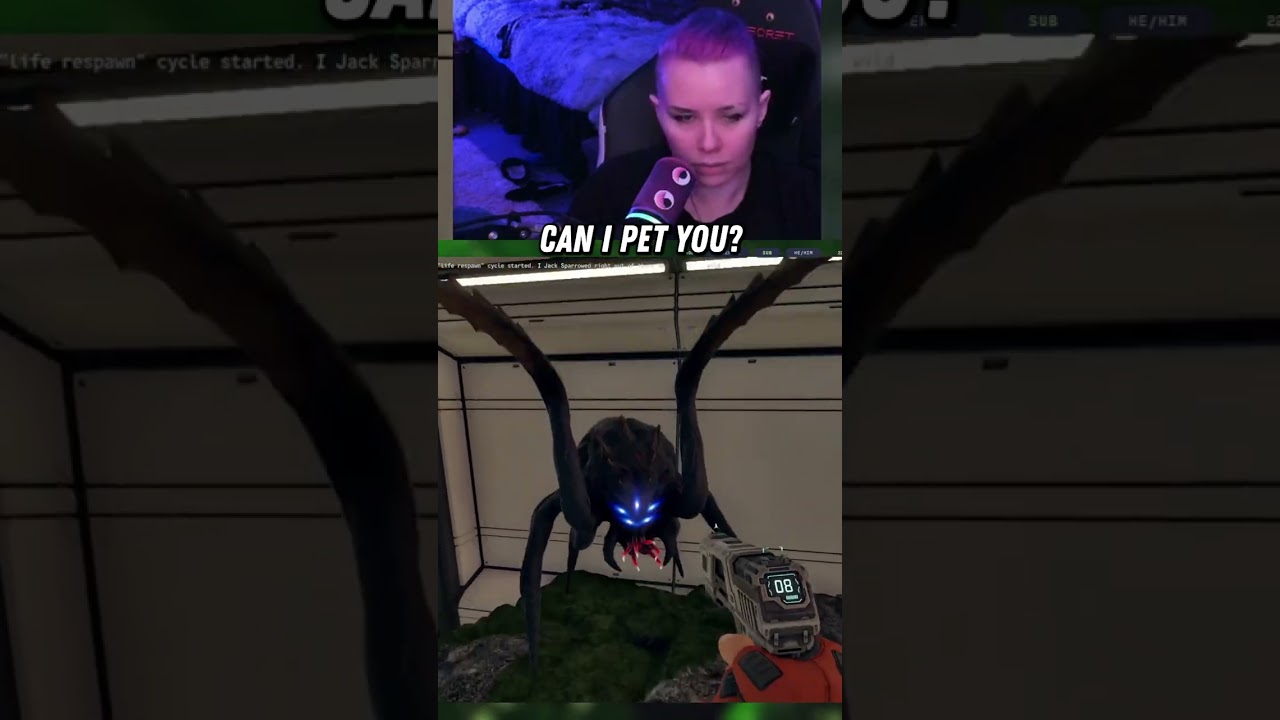 Comfort gamer meets nightmare spider in Star Rupture #gaming #shorts