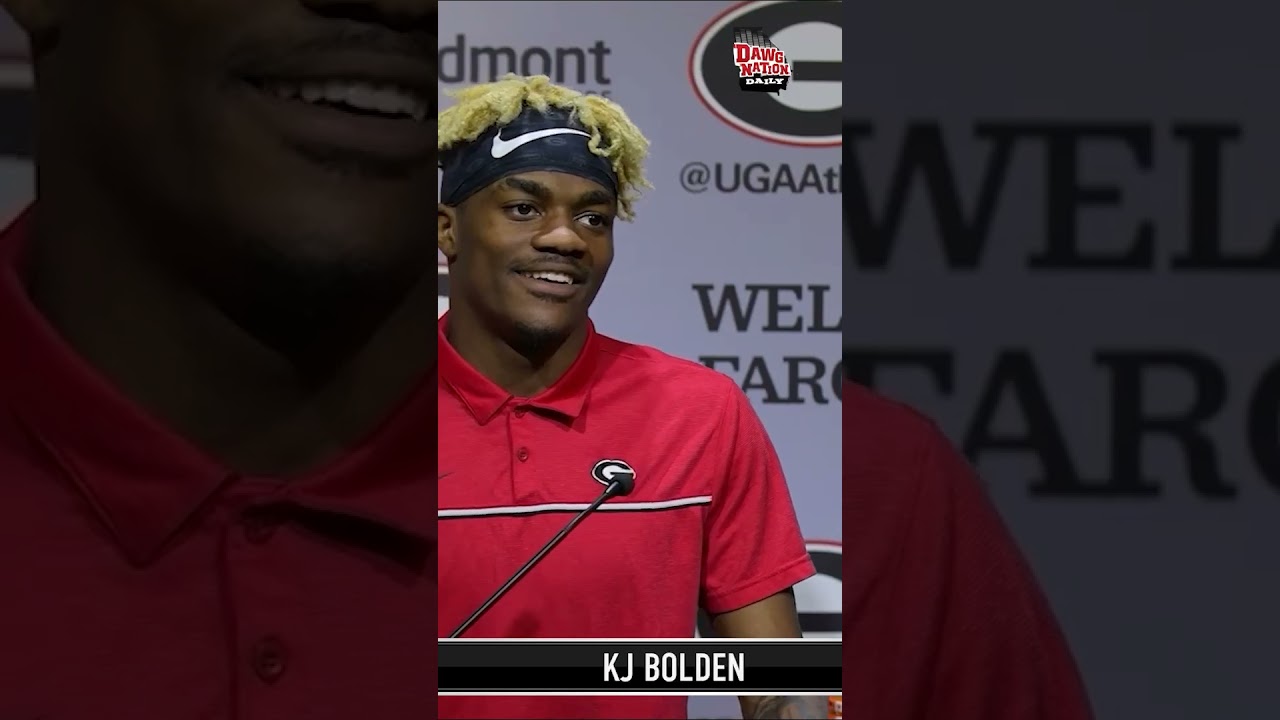 WATCH: Talent recognizes talent. KJ Bolden calls Zachariah Branch and Noah Thomas “monsters.” #uga
