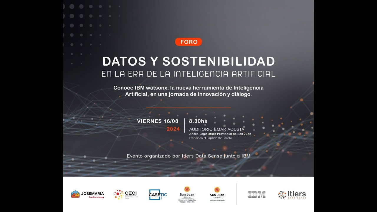 Foro Datos y Sostenibilidad en la era de la inteligencia artificial ...