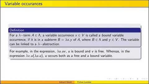 "Introducing Lambda Calculus with Python" - Indranil Ghosh (PyConline AU 2020)