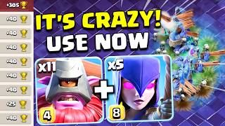 It's Crazy | 11 Thrower + Witch with Double Gem th18 attack strategy | Coc