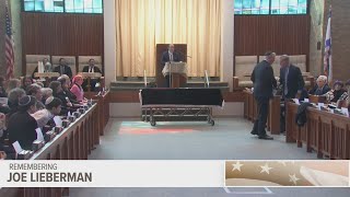 Lieberman's family gives eulogies at his funeral