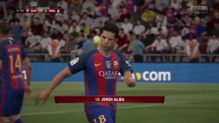 Fifa 17 legendary gameplay fc barcelona vs real madrid