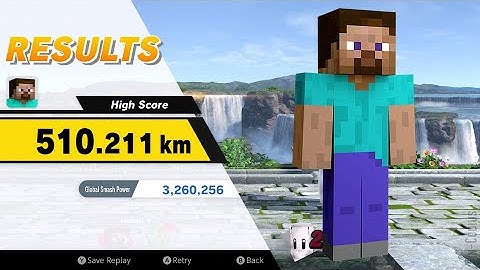 Super Smash Bros. Ultimate - Home-Run Contest, Steve, 510.211km (No Bat Drops) [Obsoleted]