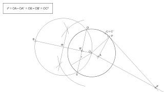 How to Locate the Inverse Point of any given point with respect to a Circle